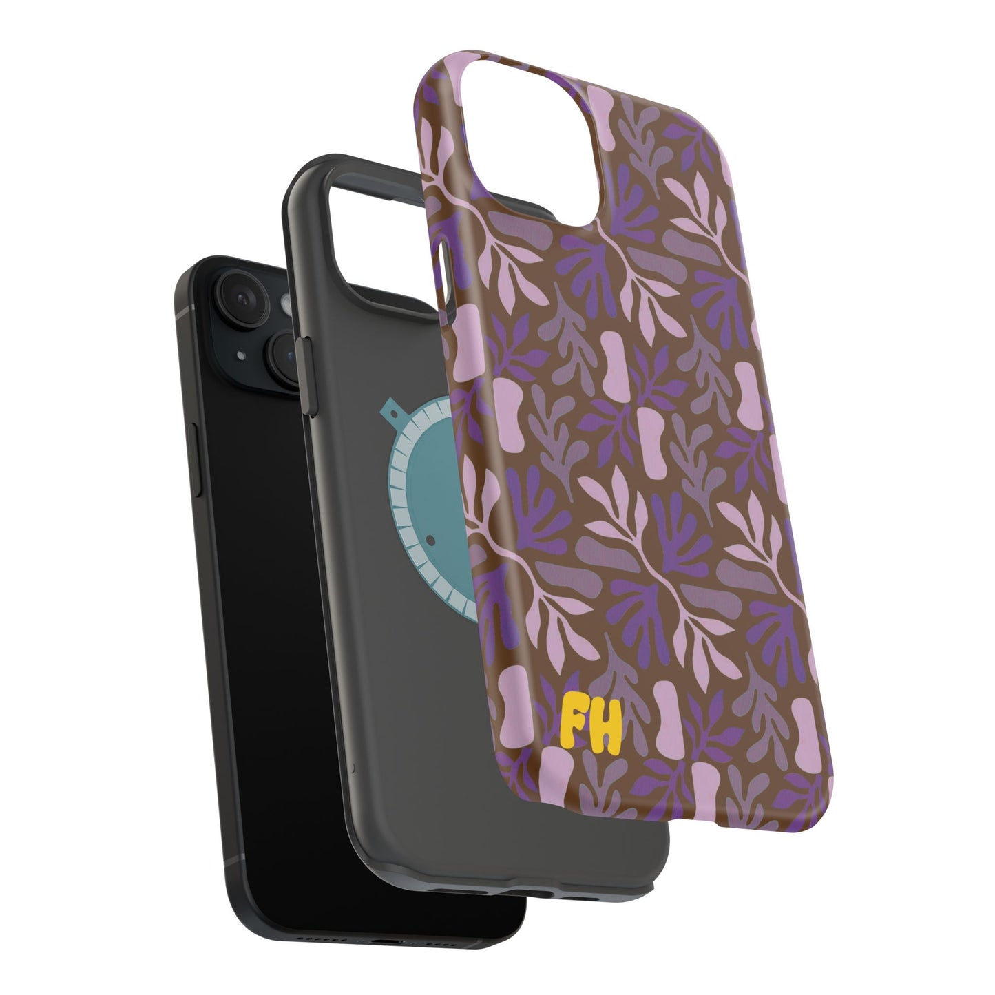 Floral Brown Phone Case