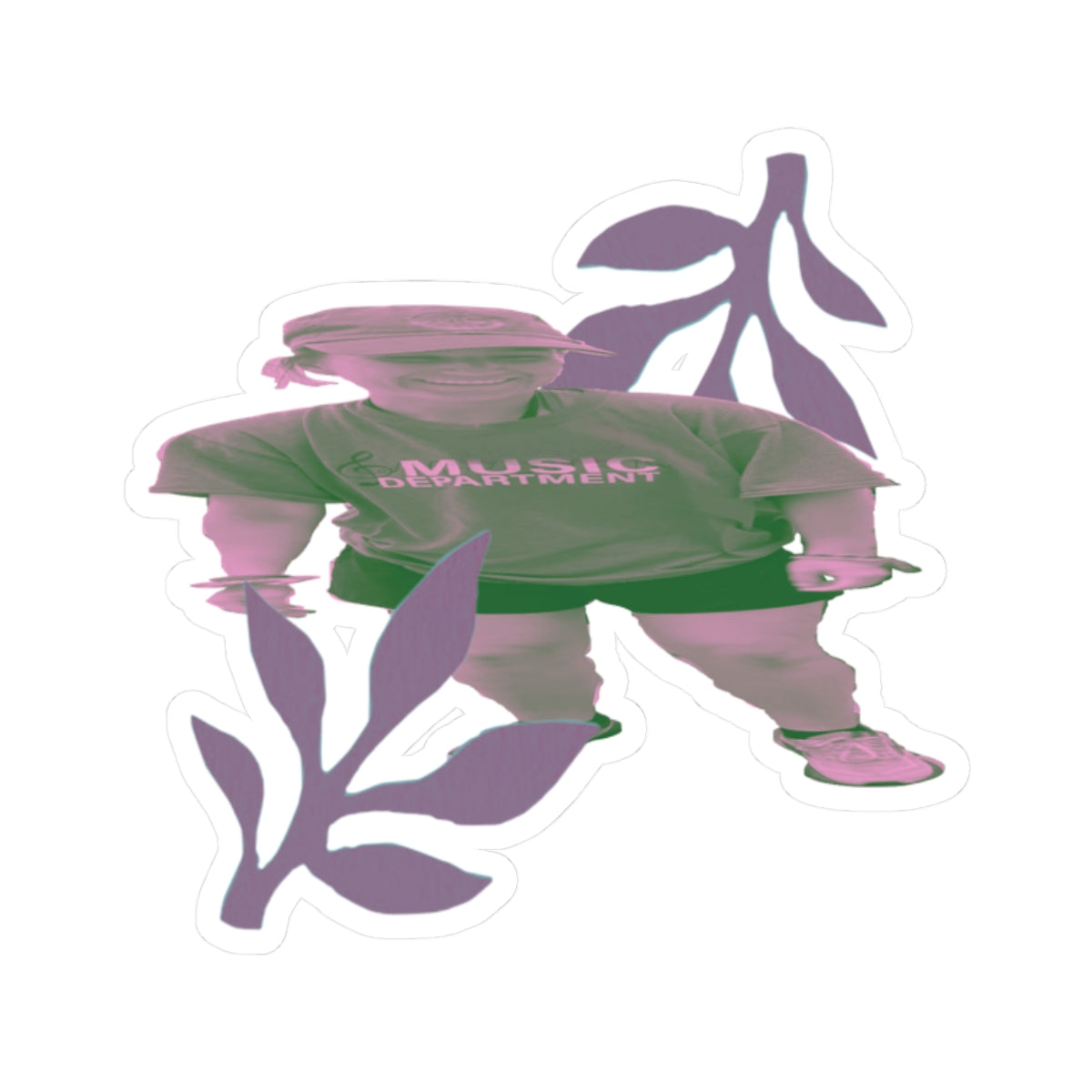 Floral Hannah Sticker