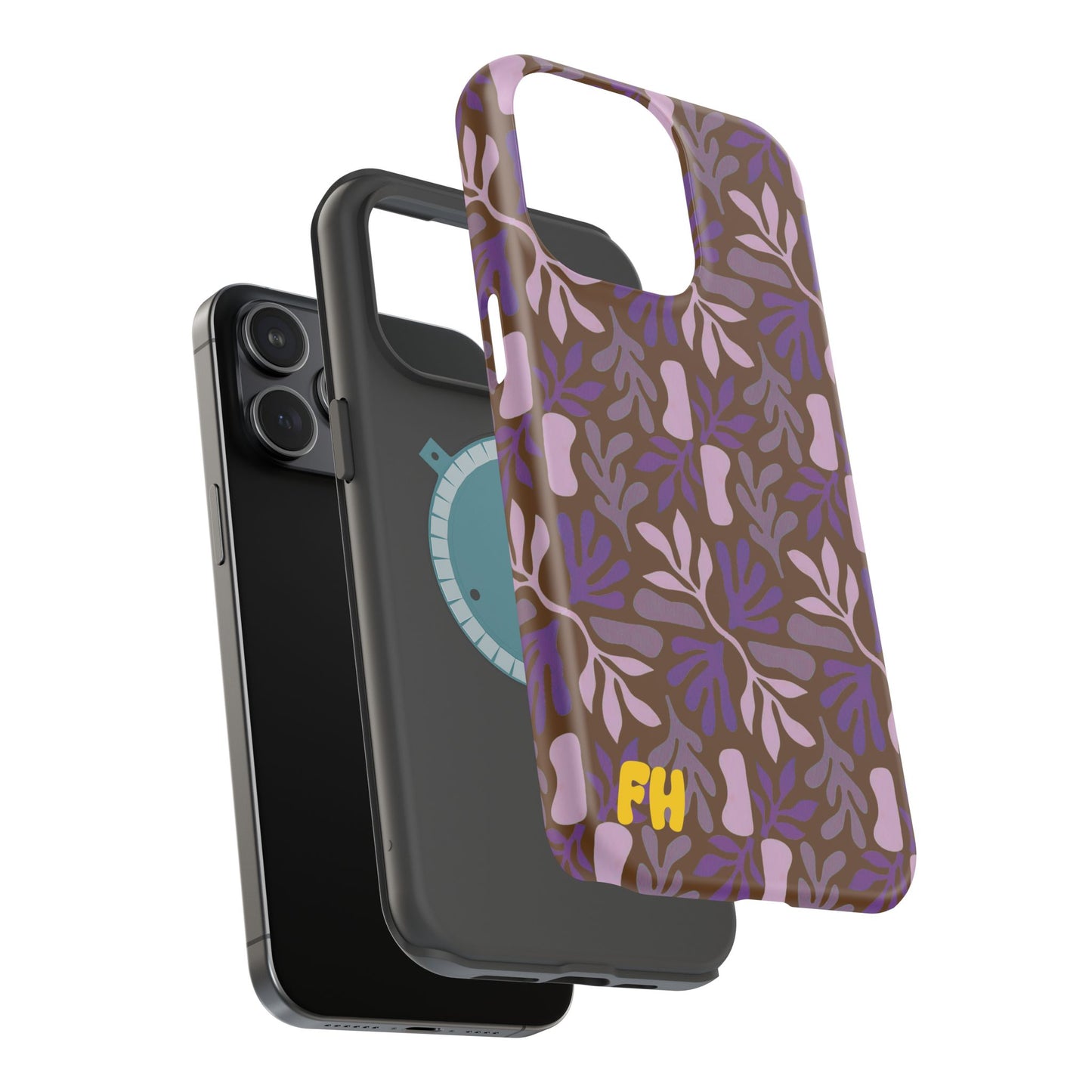 Floral Brown Phone Case