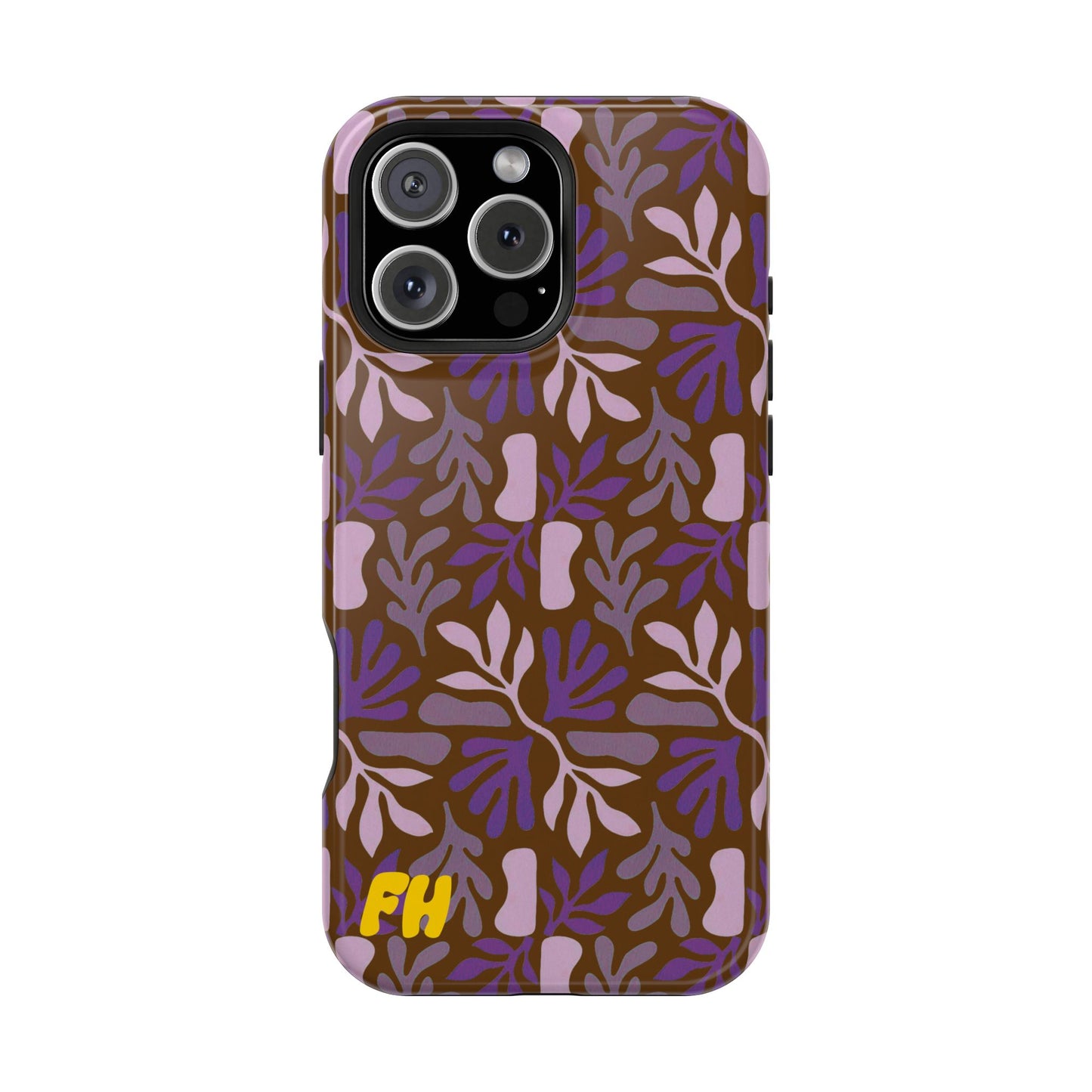 Floral Brown Phone Case